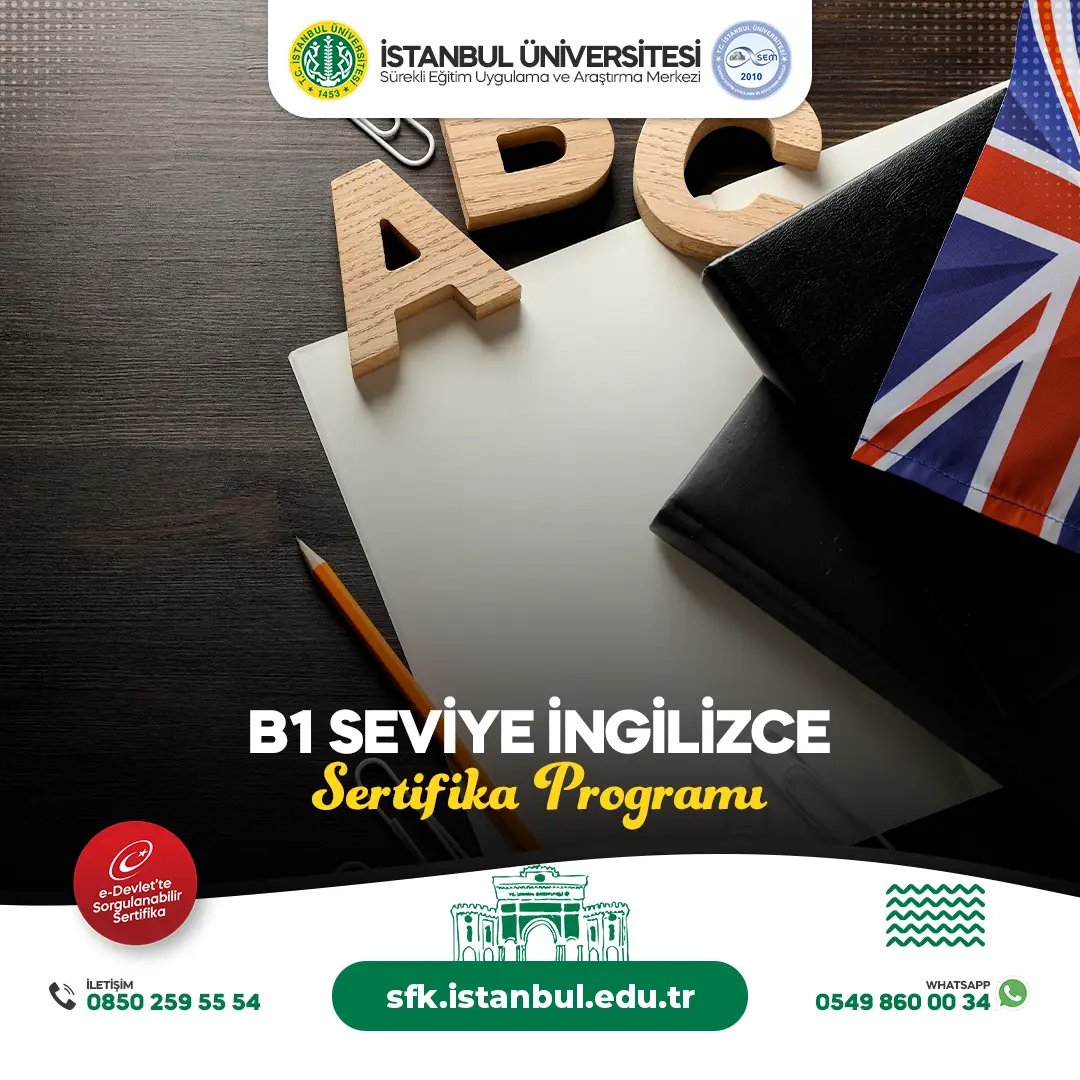 B1 Seviye İngilizce Eğitimi
